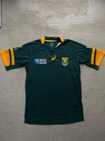 South Africa Rugby World Cup 2015 Mens Medium ASICS Jersey Shirt Boks