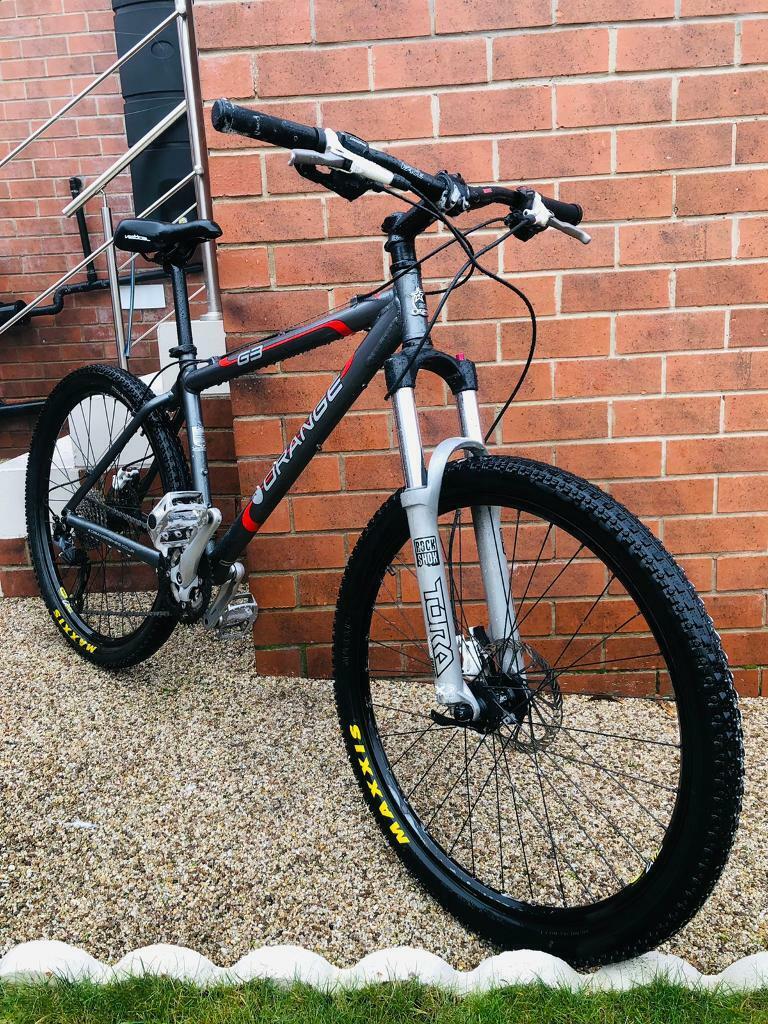 Orange mtb Hardtail Medium frame