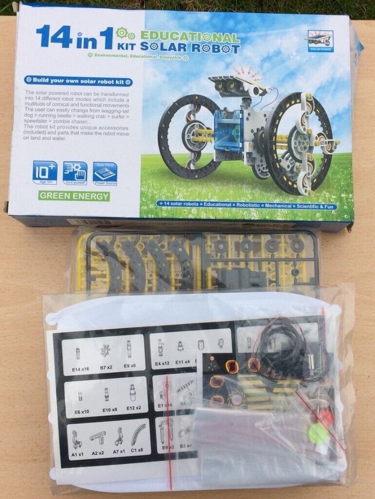 image for 14-in-1 Educational Solar Robot Kit - Green Energy Science Toy Set for Kid's