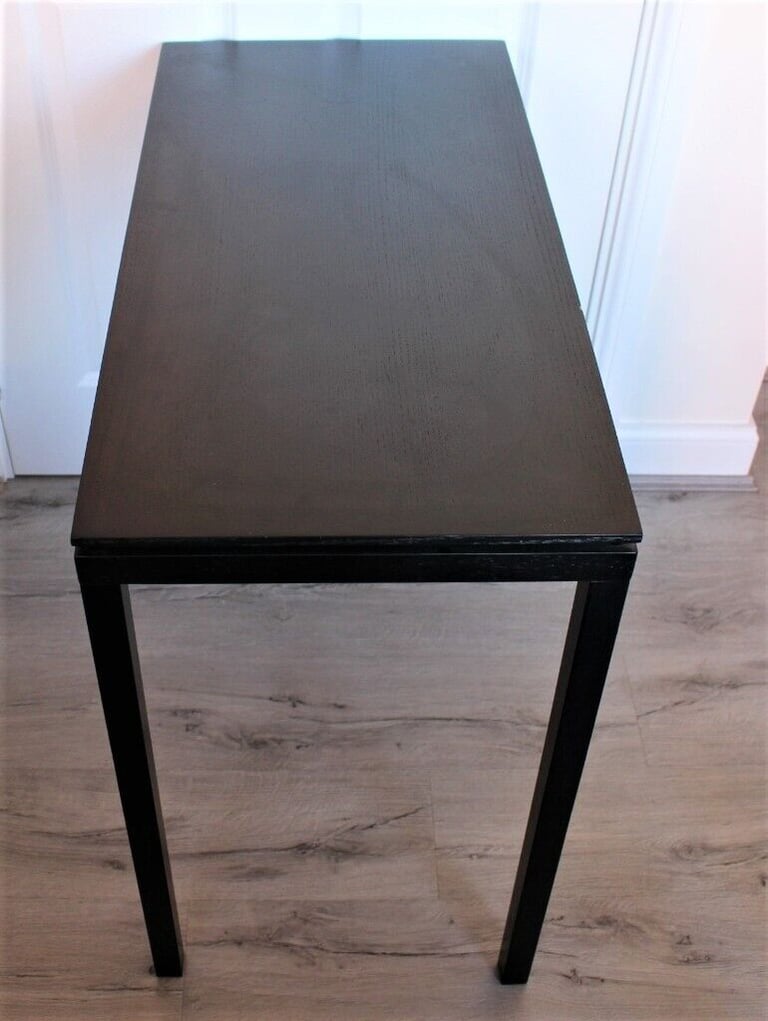 Gillmore Cordoba British Design Small Black Oak Veneer Dining Table Kitchen