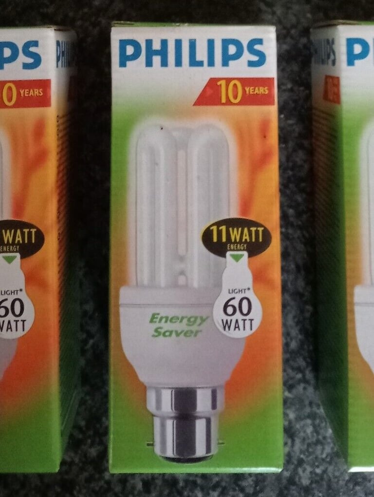 image for x12 Philips Genie Energy Saving Light bulbs Brand New