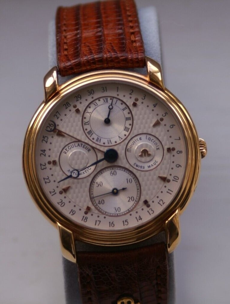 Maurice Lacroix Masterpiece Regulateur automatic mechanical wristwatch- new old - Eta 2892-2