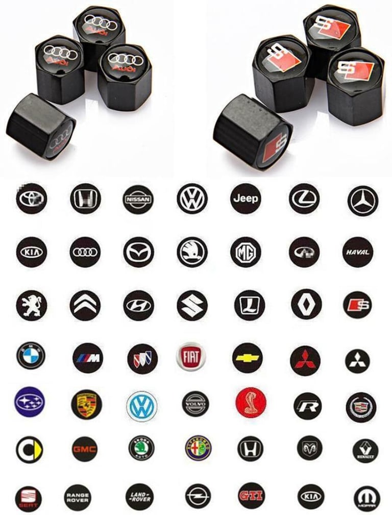 image for Car wheels alloys dust caps audi bmw mercedes honda skoda vw fr 