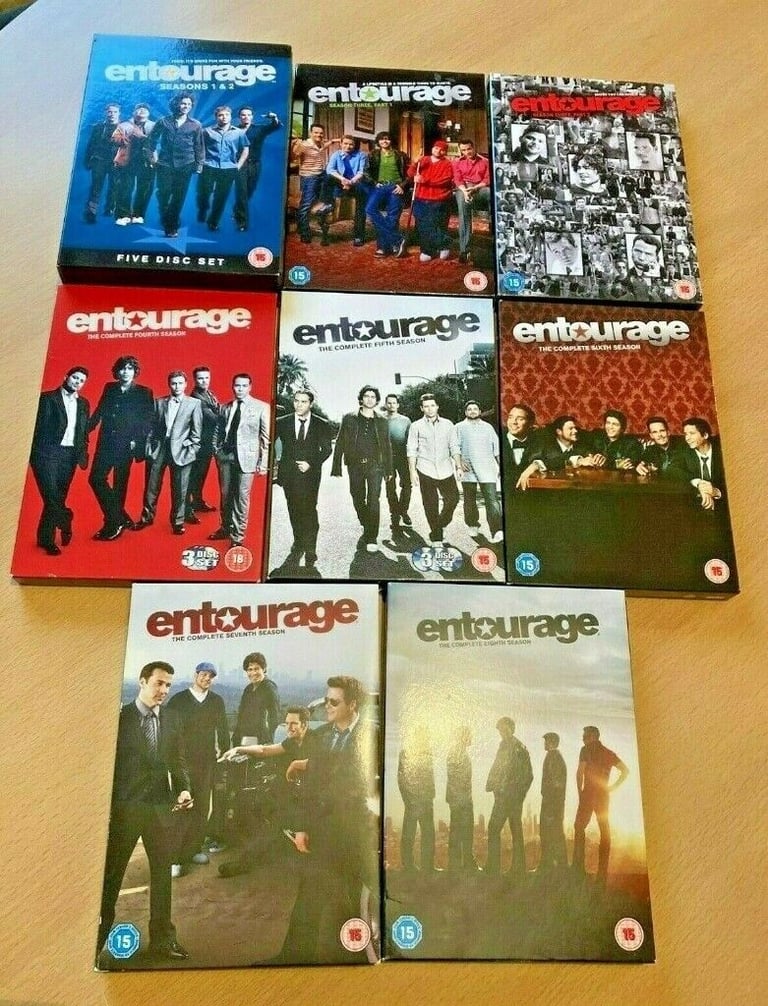 image for Entourage DVD boxsets - complete - all seasons 1, 2, 3, 4, 5 6, 7, 8