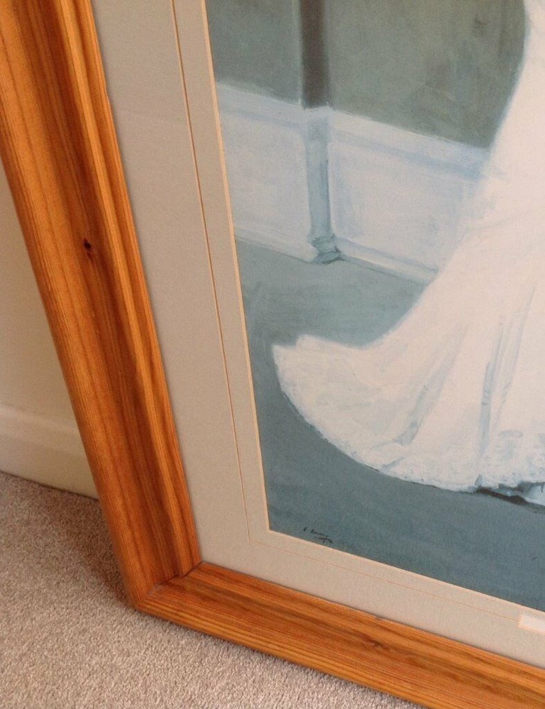 Large Rectangular Pine Frame with 'Spring' by John Lavery Print, 93cms x 68cms (36.5 x 26.75 inches)