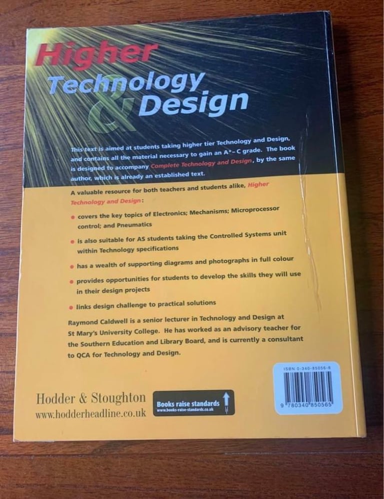 Higher Technology & Design by Caldwell, Raymond Paperback Book, GCSE / AS Level (2 available)