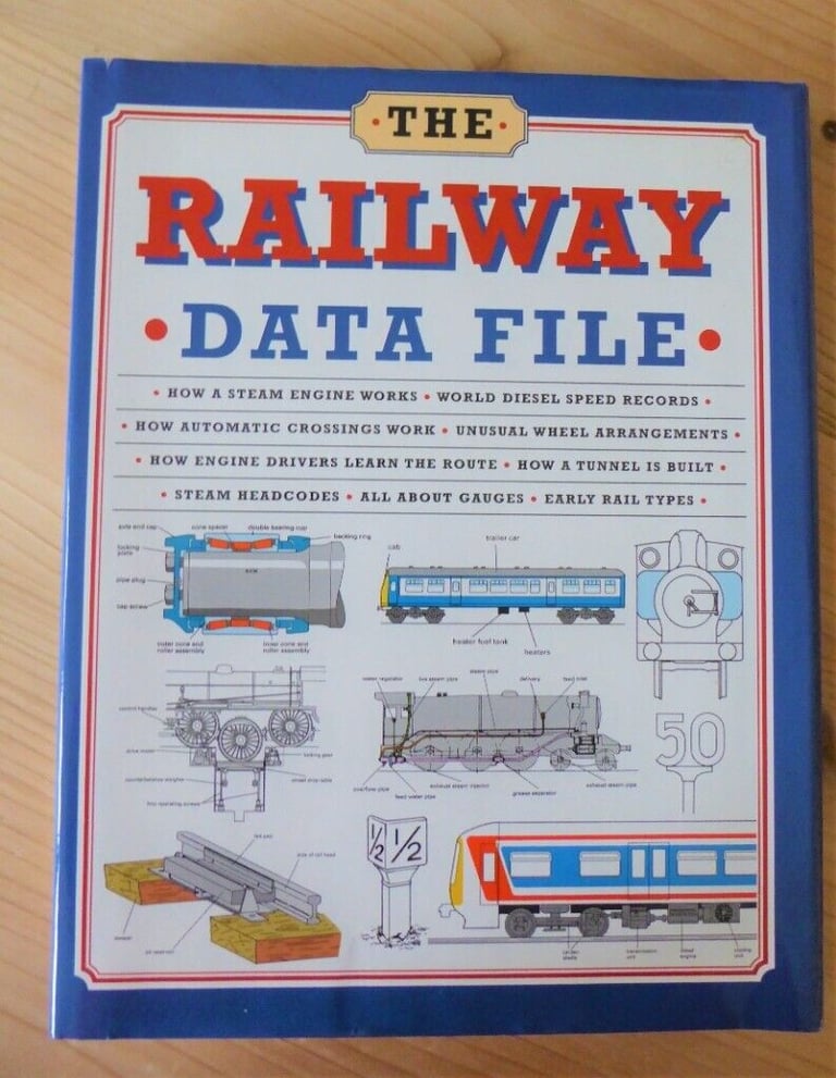 The Railway Data File - Lovely gift for train and railway enthusiasts - ISBN 1856054993