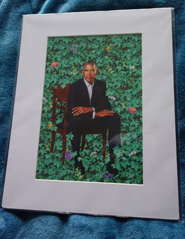 Kehinde Wiley. Barack Obama portrait. Matte Print. 2018. Open Edition.  Free delivery