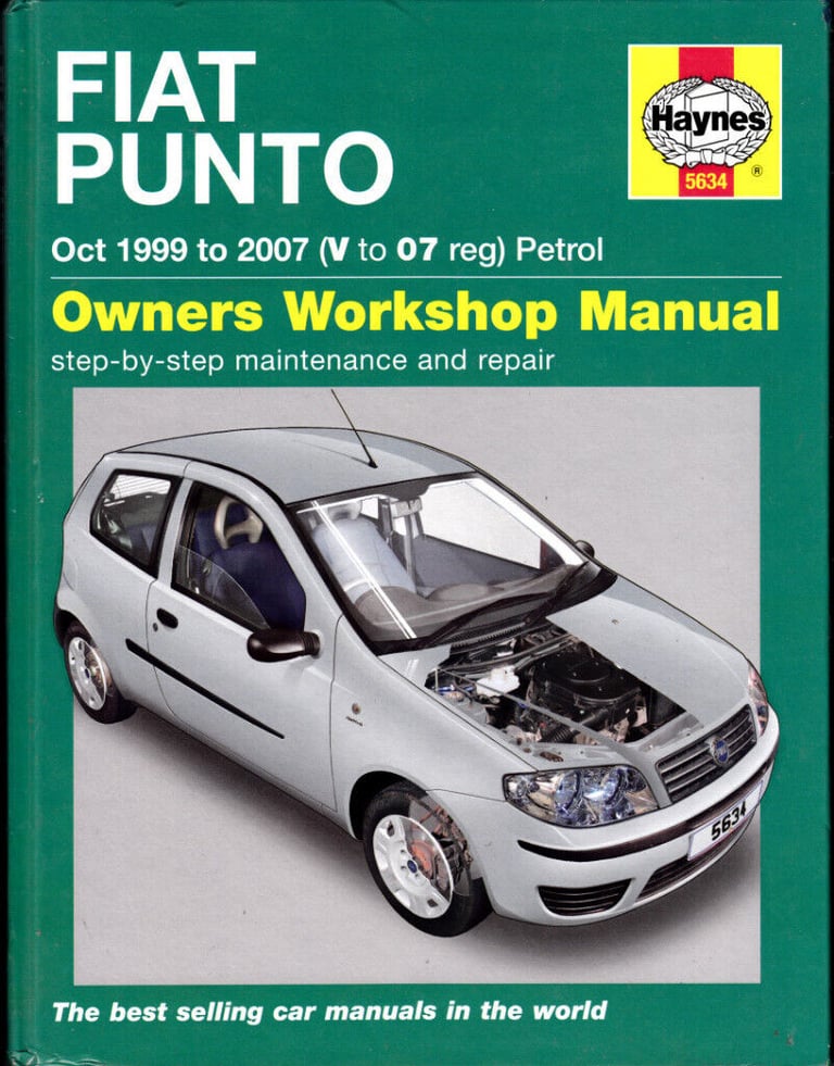 image for HAYNES FIAT PUNTO MANUAL 1.2L PETROL MODELS 1999 - 2007