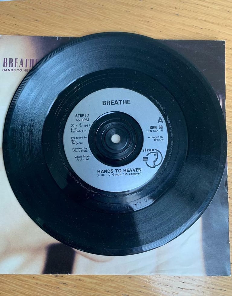 Breathe Hands to Heaven 7” Vinyl Record 