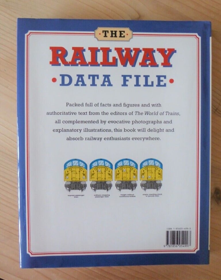 The Railway Data File - Lovely gift for train and railway enthusiasts - ISBN 1856054993