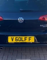 Registration plate for Golfer vw golf great present 