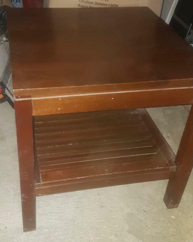 Wooden mahogany table 