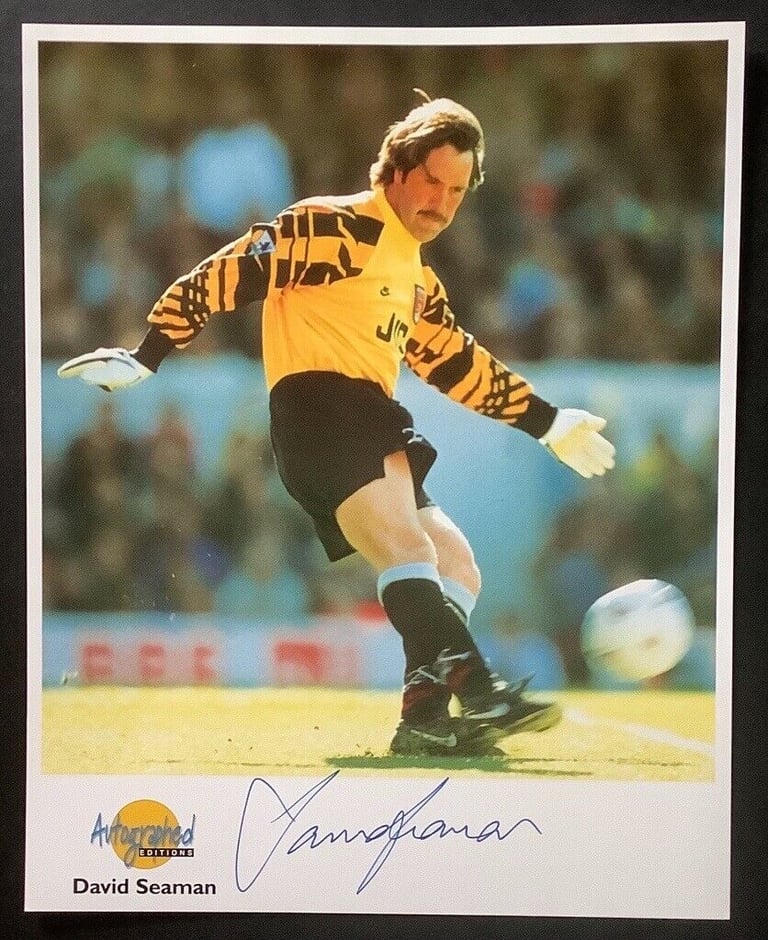 image for David Seaman Signed Arsenal Westminster Autographed Editions Football Photo