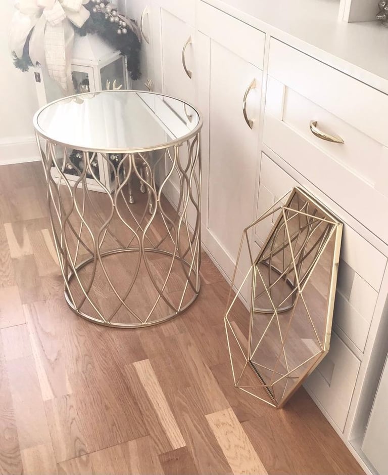 Gold mirror/tray 