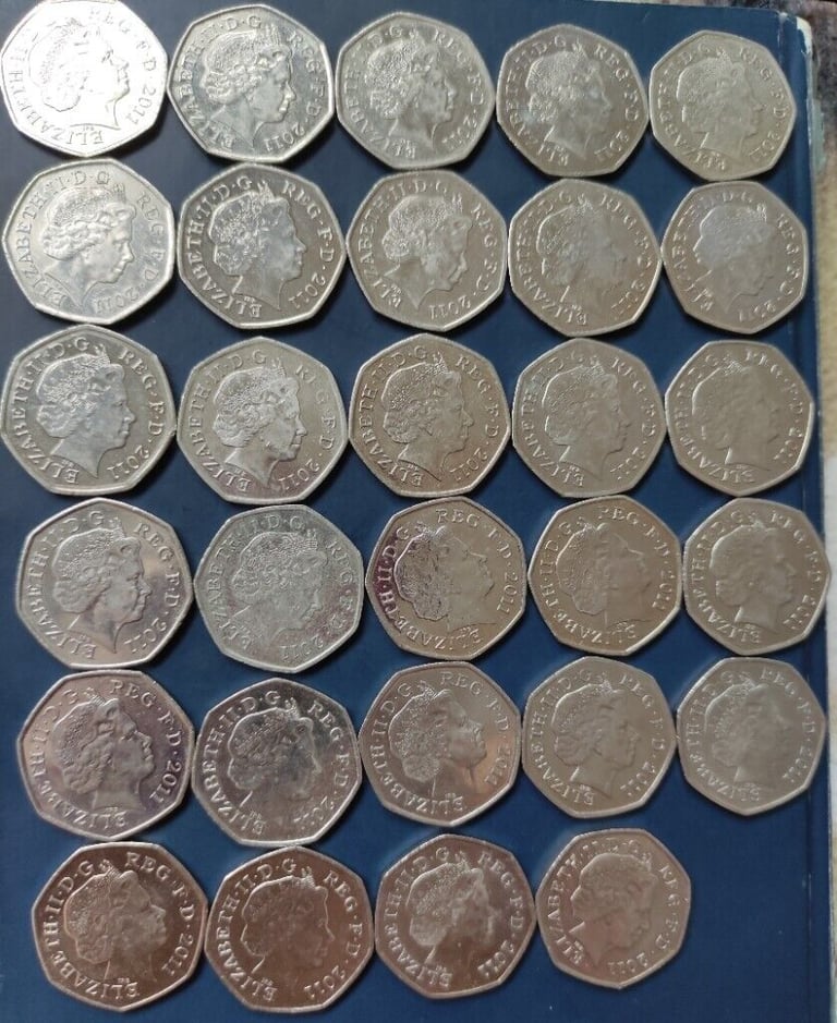 olympic 50p full set,circulated