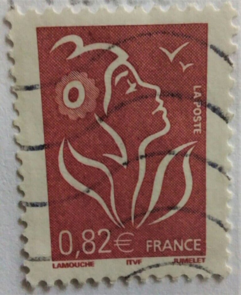 image for FRANCE 2005 ' 0.82 Lamouche' POSTAGE STAMP