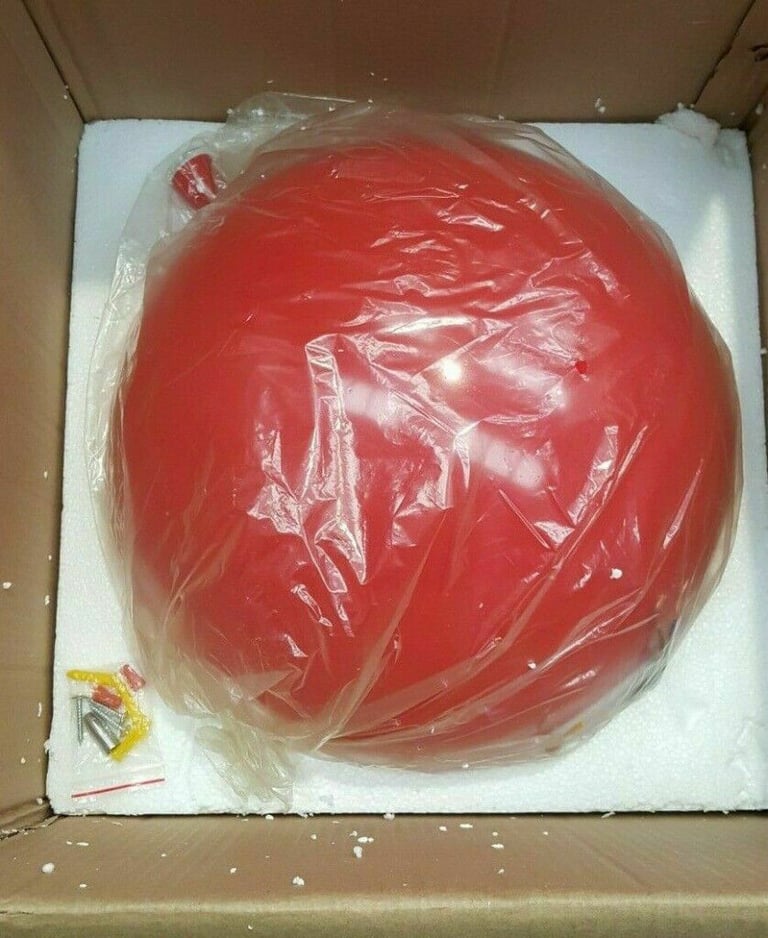 STORY COLOURFUL RED BALLOON LAMP LARGE FLUSH MOUNT MODERN SINGLE LIGHT WITH PULL