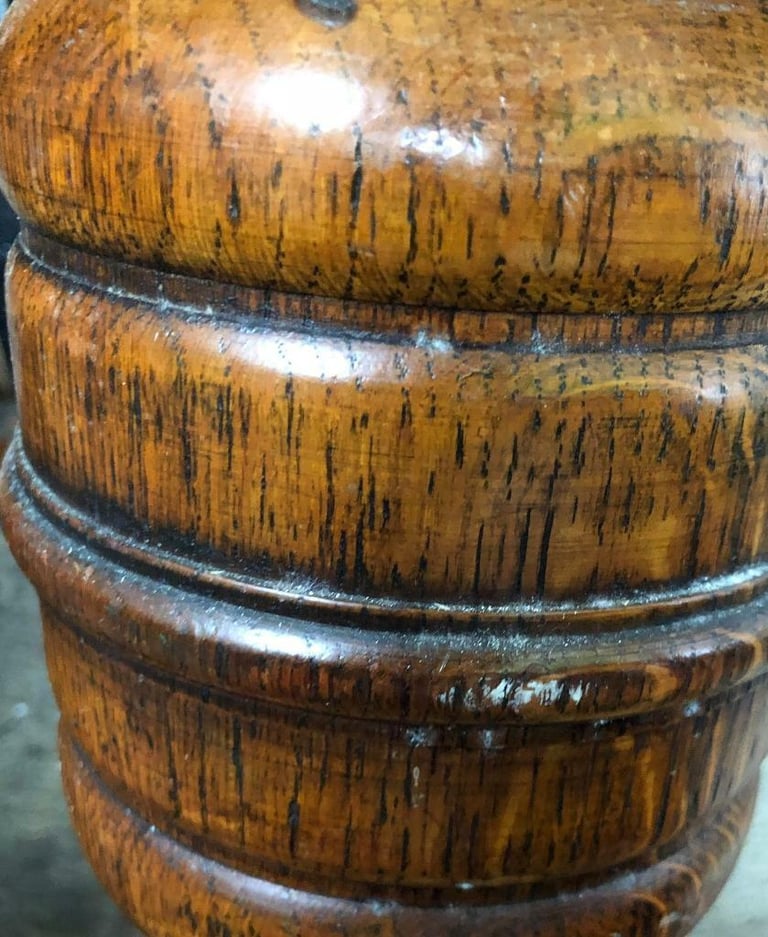 AntiqueDiningTable with extensions leaves 