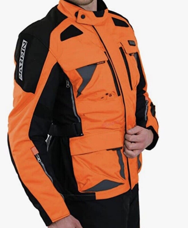 All Season Brand new (Large and 3XL available) Orange NERVE Tengri Motorcycle Touring Jacket £400