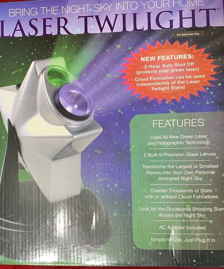 Star shaped laser twilight projector