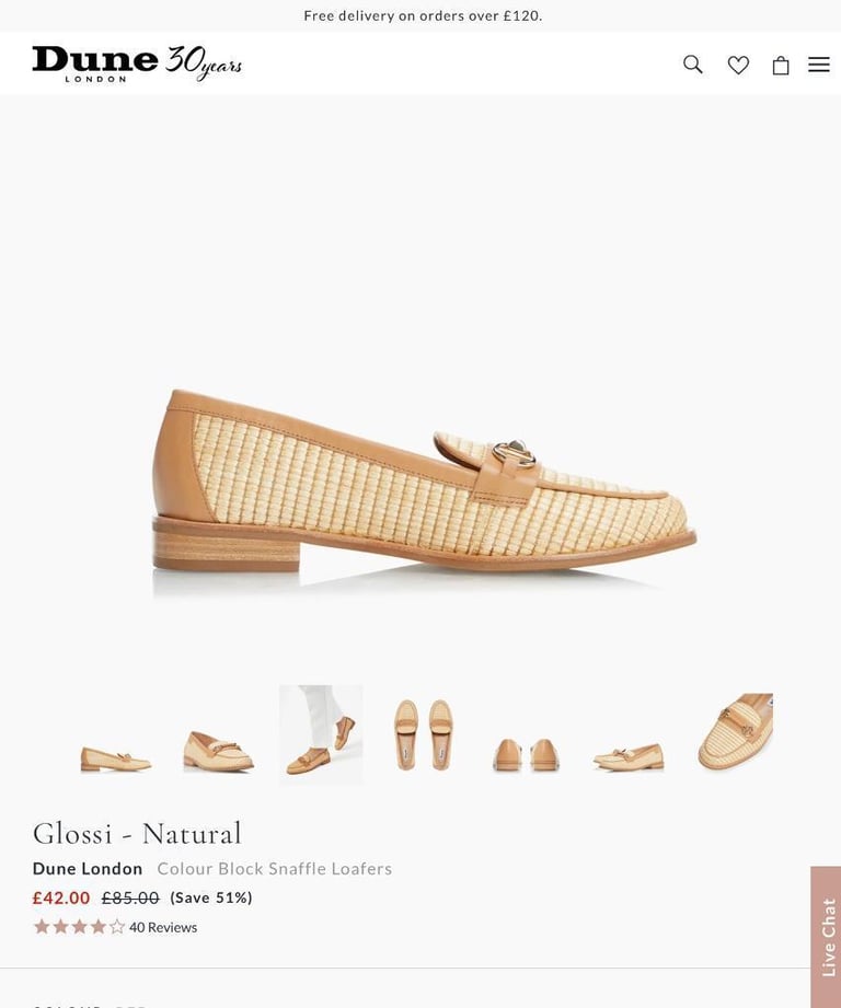 Dune London Women’s Loafers Size 7UK New