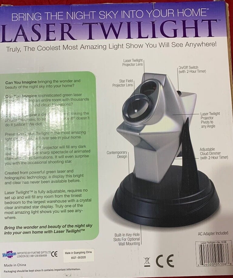 Star shaped laser twilight projector