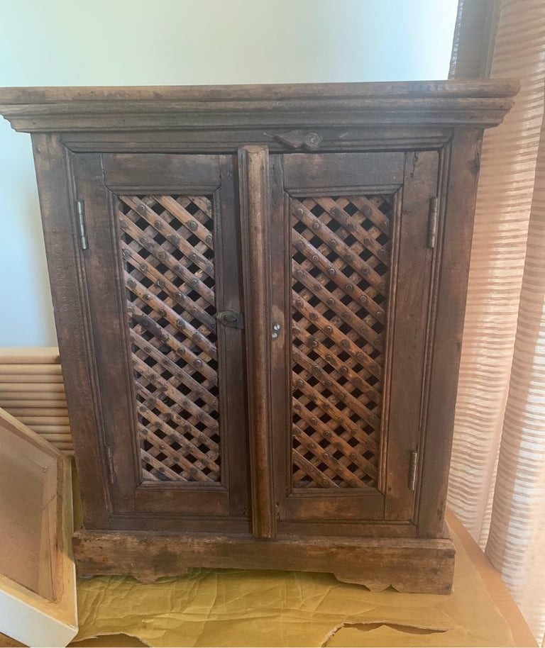 image for SMALL EASTERN WOODEN CABINET