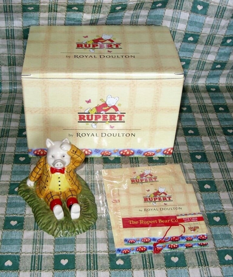 Royal Doulton china figures Rupert Bear boxed