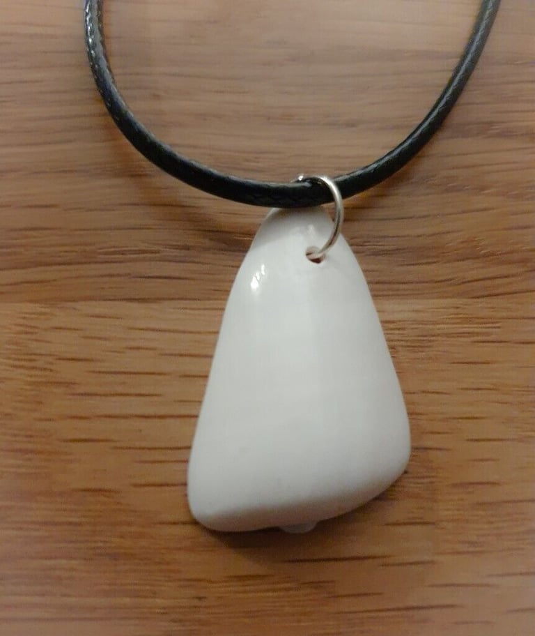 Natural shell pendant necklace. Handmade. Brand new
