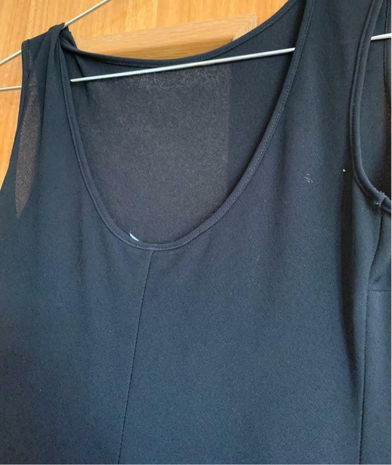 PRINCIPLES BLACK MIDI DRESS - SIZE 10 