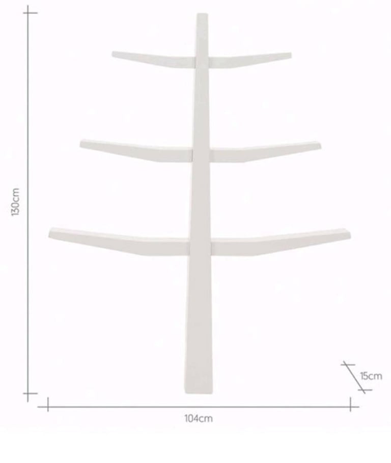 NEW Mothercare white wooden tree shelf