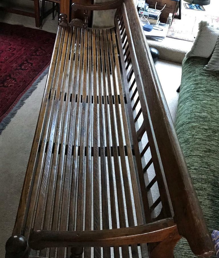 Antique Burmese Teakwood Bench