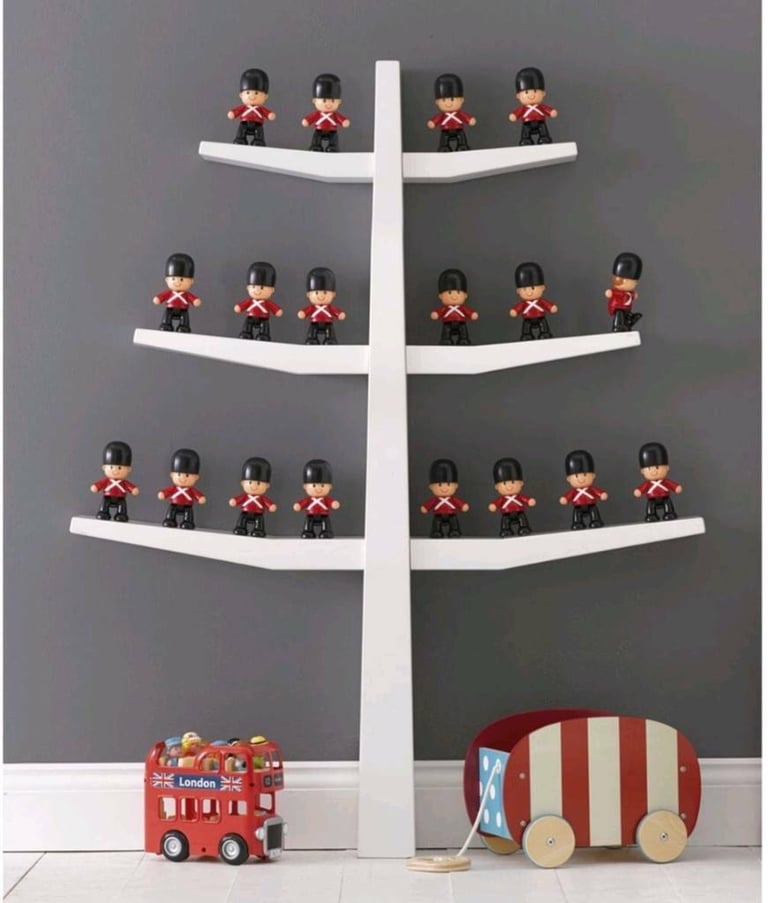 NEW Mothercare white wooden tree shelf