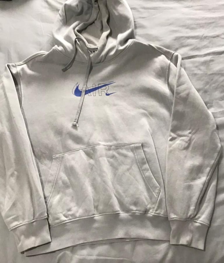 Nike grey tick hoodie shop