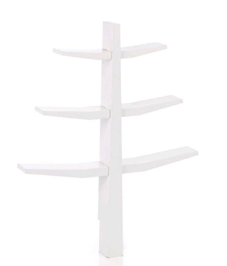 NEW Mothercare white wooden tree shelf