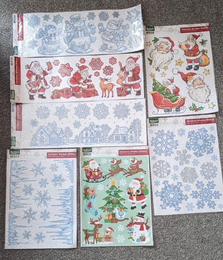 Christmas Window Stickers NEW