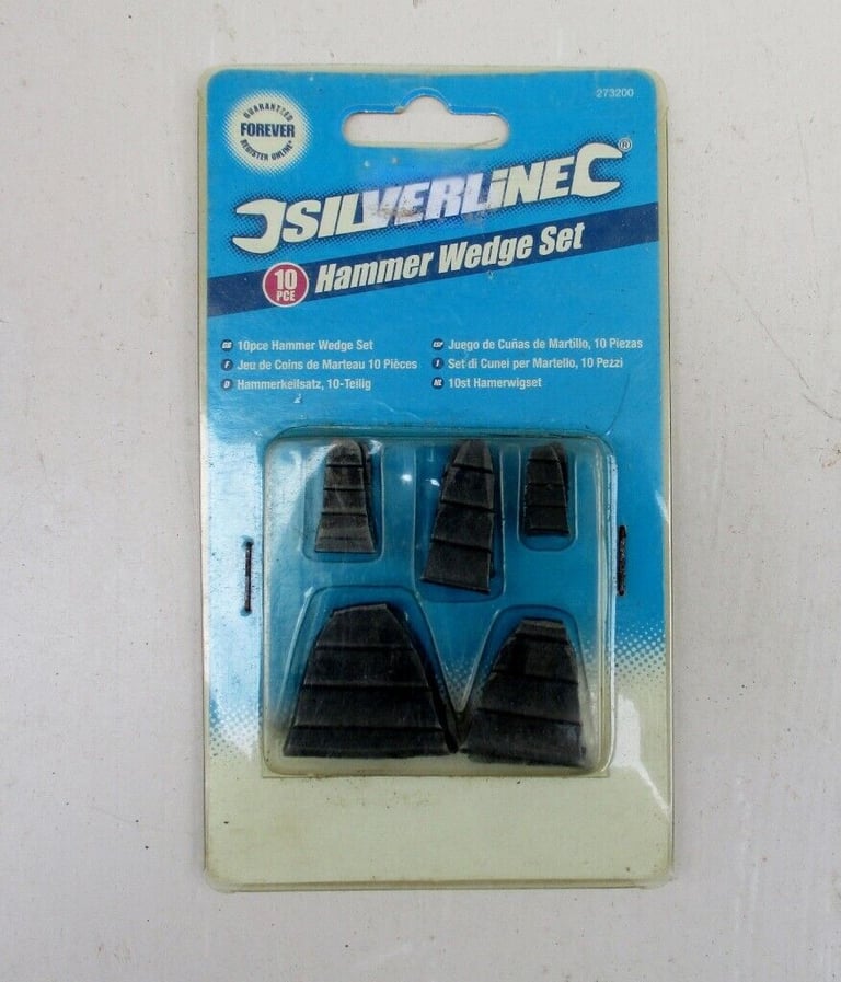 image for PKT OF TEN SILVERLINE ASSORTED HAMMER WEDGES - BRAND NEW