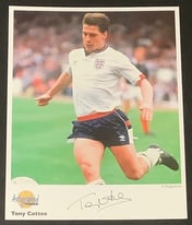 Tony Cottee Signed Westminster Autographed Editions Football Photo Everton West Ham