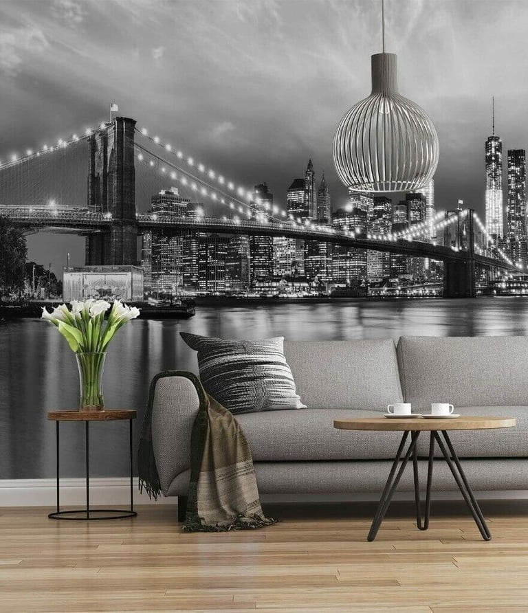 NEW YORK Brooklyn Bridge Wallpaper Mural 368 x 254cm