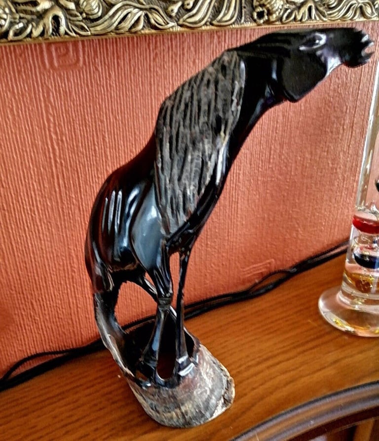 image for  UnusualHand Made beautiful Artistic Horse Made from Horse Hoove's