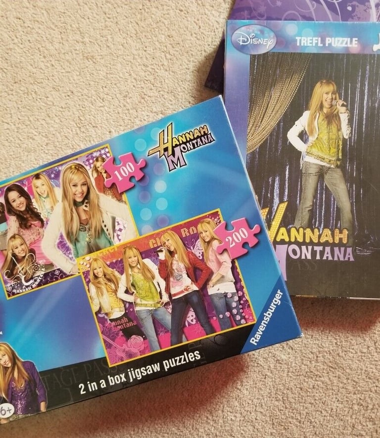 image for 2 HANNAH MONTANA JIGSAW PUZZLES one new/sealed