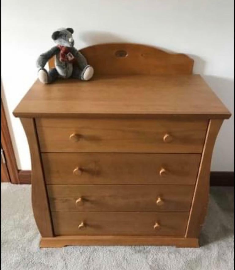 image for Boori Sleigh 3 Drawer Dresser - English Oak