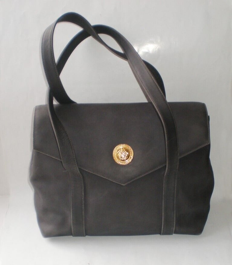 image for Authentic Vintage Gianni Versace Leather Bag Handbag