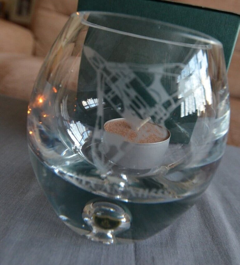 image for BURNS CRYSTAL CANDLE HOLDER