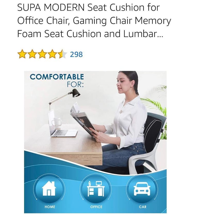 SUPA Modern Seat and Back Cushion 