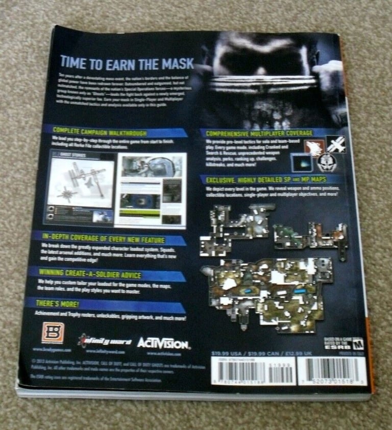 Call Of Duty Ghosts BradyGames Signature Series Guide Paperback Edition