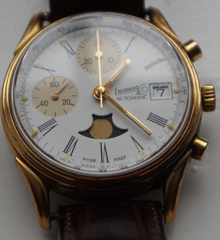 Eberhard & Co automatic mechanical chronograph wristwatch - Ltd Edition - Swiss - Vintage- Val 7758