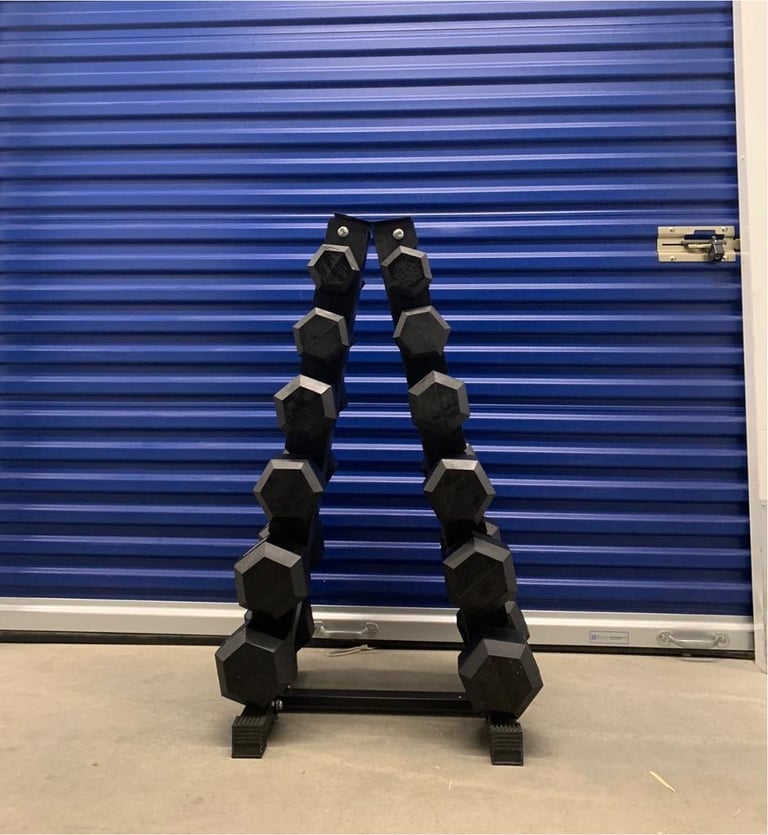 5kg-20kg Hex Dumbbell With 6 Pair Rack 
