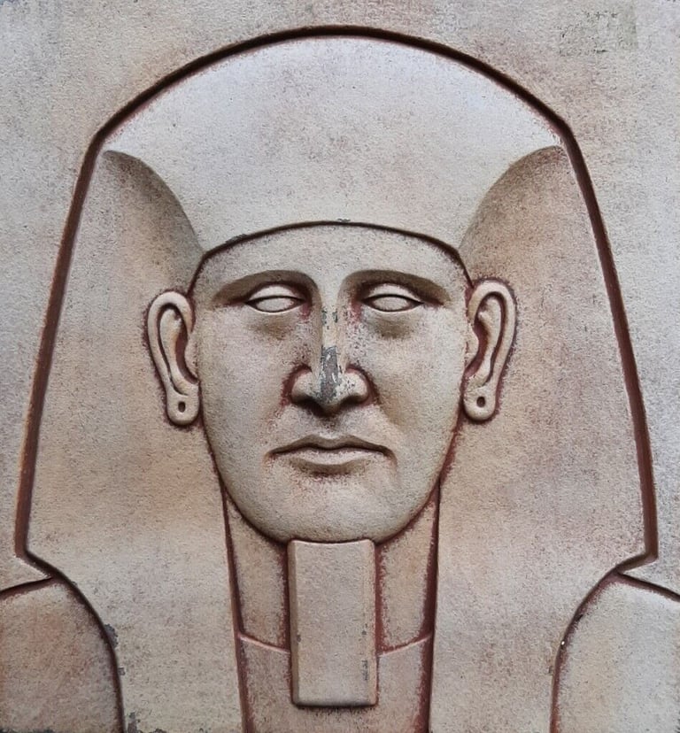 Large 395mm x 430mm Bas-Relief Pottery Tile